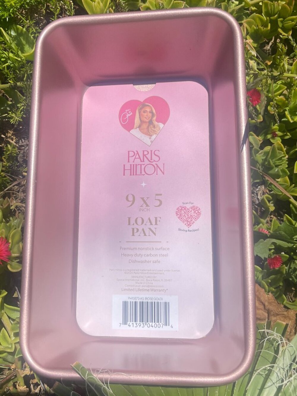 Paris Hilton Rose Gold 9” Square Cake Pan New